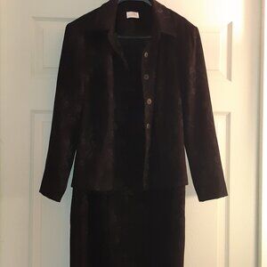 Cleo SZ 10 Black 2 Piece Jacket & Sleeveless Tank Dress